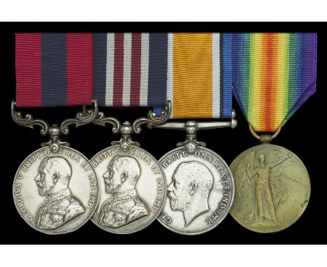 A fine and interesting Great War D.C.M., M.M. pair awarded to Sergeant J. Curran, 19th Battalion, Manchester Regiment, who af