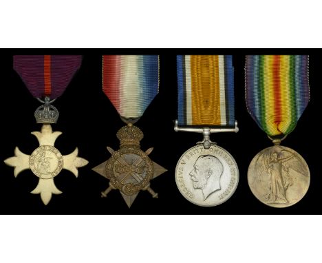 A Great War O.B.E. group of four awarded to Captain R. D. Laurie, Royal Army Medical Corps  The Most Excellent Order of the B