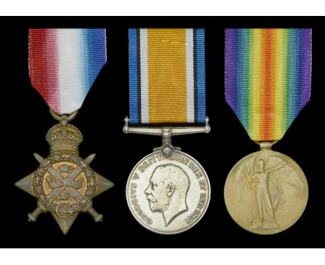 Three: Sergeant G. I’Anson, East Lancashire Regiment, who was wounded at Armentieres on 16 November 1914  1914 Star (10377 Sj