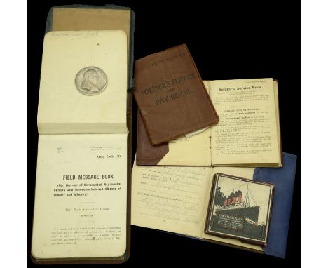 A selection of Miscellaneous Documents and other ephemera, including the Officer’s Record of Service Book for H. Smith, Royal