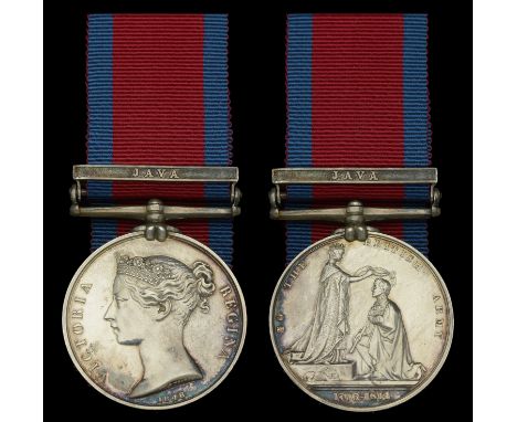 Military General Service 1793-1814, 1 clasp, Java (C. Harris, Lieut. Bengal Arty.) nearly extremely fine and scarce £1,600-£2