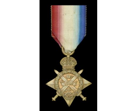 1914 Star (8276 Pte. W. Whitehead. R. Ir: Regt.) good very fine £100-£140  ---  William Whitehead attested for the Royal Iris