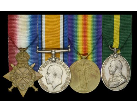 Four: Private W. H. Lindsey, 1st County of London Yeomanry (Middlesex Hussars)  1914-15 Star (3267 Pte. W. H. Lindsey. C. of 
