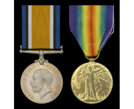 Pair: Sergeant L. Bates, 2nd Battalion, Rhodesia Regiment, who died on 11 March 1916  British War and Victory Medals (327 Sjt