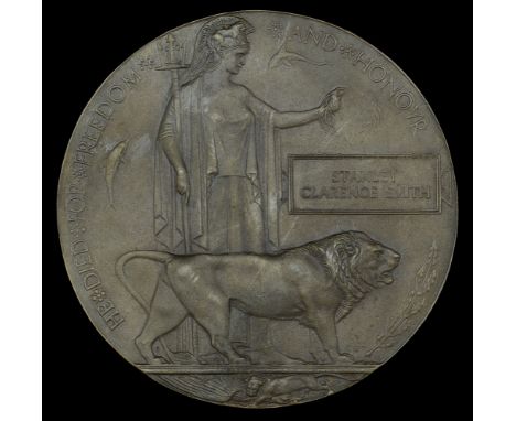 The Great War Memorial Plaque and Scroll to Sergeant S. C. Smith, Royal Air Force, who died at home on 25 March 1920  Memoria