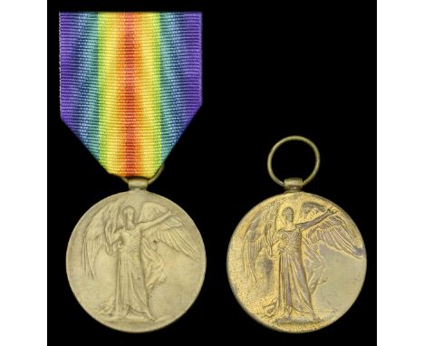 Victory Medal 1914-19 (2) (Sub-Lieut. J. D. Cunningham. R.A.N.; 4286 Pte. J. R. Payne. 6-Bn. A.I.F.) good very fine (2) £60-£