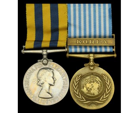 Pair: Private R. Corbett, Royal Electrical and Mechanical Engineers  Korea 1950-53, 1st issue (22359069 Pte. R. Corbett. R.E.
