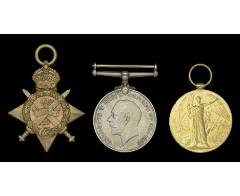 Three: Second Lieutenant G. S. Vickary, Royal Army Service Corps  1914 Star (M1-08680 Cpl. G. S. Vickary. A.S.C.); British Wa