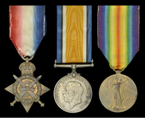 Three: Private R. E. Court, Rifle Brigade  1914 Star (5583 Pte. E. [sic] Court. 3/Rif: Brig.); British War and Victory Medals