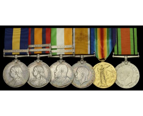 The campaign group of six awarded to Captain S. V. Bowden, Royal Artillery, late Cape Police, who took part in the Jameson Ra