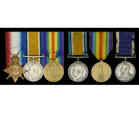 Three: Gunner W. R. Adams, Royal Navy 1914-15 Star (Gnr. W. R. Adams, R.N.); British War and Victory Medals (Gnr. W. R. Adams