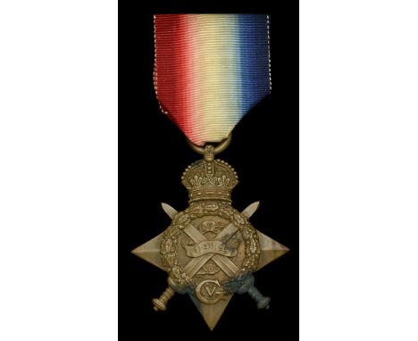 1914 Star (7602 Pte. R. Cleasby. 1/W. York: R.) verdigris to hilt of one sword, nearly very fine £120-£160  ---  Robert Cleas
