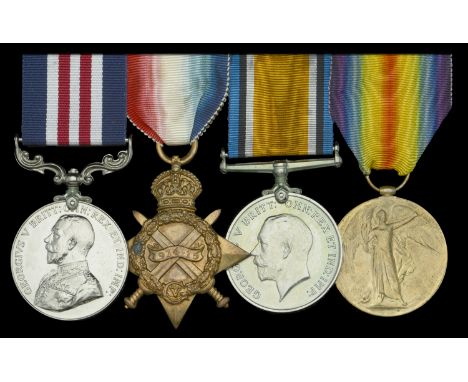 A Great War ‘Western Front’ M.M. group of four awarded to Acting Staff Sergeant J. R. Coutts, 15th Battery, Canadian Field Ar