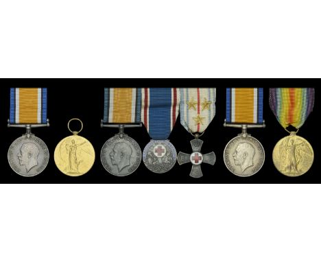 Pair: Captain J. R. Beaven, Royal Army Medical Corps and Canadian Forces British War and Victory Medals (Capt. J. R. Beaven.)