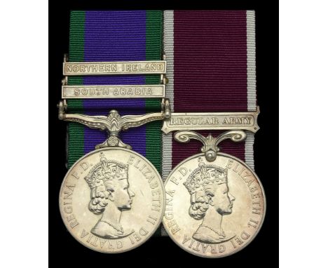 Pair: Staff Sergeant K. D. Mumby, Royal Electrical and Mechanical Engineers  General Service 1962-2007, 2 clasps, South Arabi