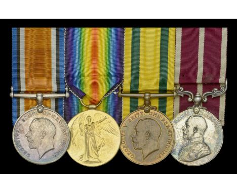 Four: Acting Warrant Officer Class II J. L. Davis, Hampshire Yeomanry, who was awarded the Meritorious Service Medal in 1919 