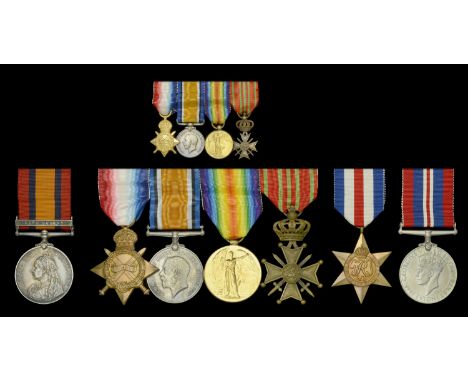 Family Group:  Queen’s South Africa 1899-1902, 1 clasp (13455 Tpr: S. A. Dighton, 73rd Coy. Imp: Yeo:) note incorrect second 