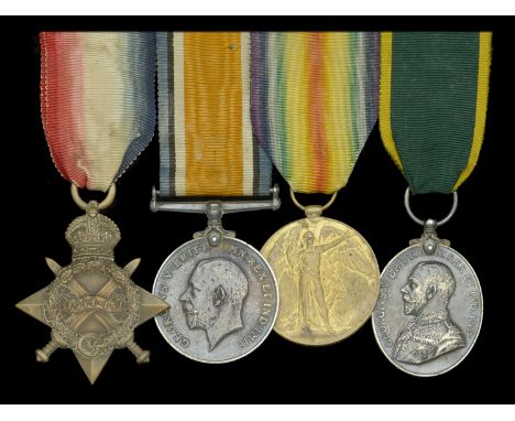 Four: Driver J. Byrne, Royal Army Service Corps  1914-15 Star (851 Dvr. J. Byrne. A.S.C.); British War and Victory Medals (T-
