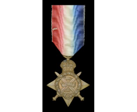 1914 Star (L-14134 Pte. E. Foster. 4/Middx R.) good very fine £100-£140  ---  Ernest Foster attested for the Middlesex Regime