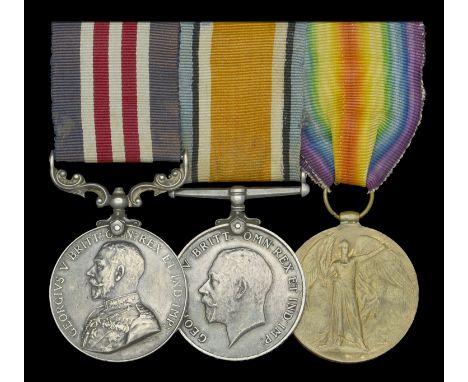 A Great War ‘Western Front’ M.M. group of three awarded to Private R. J. Lewis, 8th Battalion, Canadian Infantry, who was wou