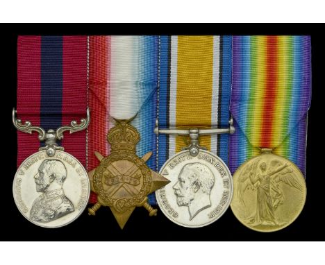 A Great War ‘Poelcappelle October 1917’ D.C.M. group of four awarded to Company Sergeant-Major Richard Webb, 6th Battalion, R