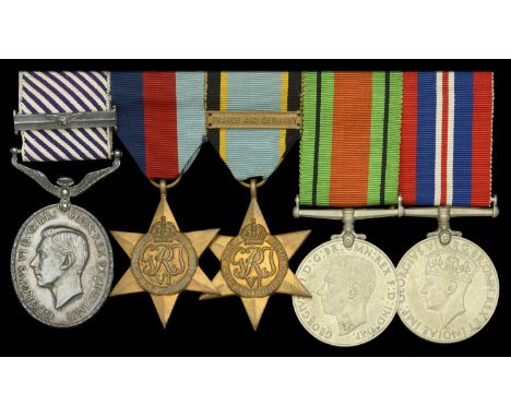 A scarce Second War 1945 Pathfinder’s D.F.M. and Second Award Bar group of five awarded to Lancaster flight engineer Flight S