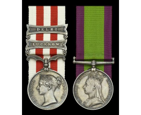 Pair: Major H. J. Nuthall, Bengal Staff Corps, late 24th Punjab Pioneers and Meerut Volunteer Cavalry, he was twice wounded a