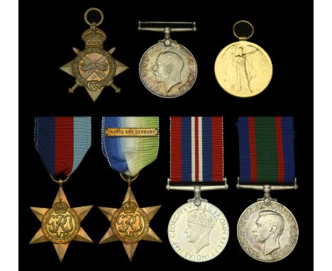 Family Group:  Three: Corporal A. J. Else, Berkshire Yeomanry 1914-15 Star (1484. Cpl. A. J. Else. Berks. Yeo.); British War 