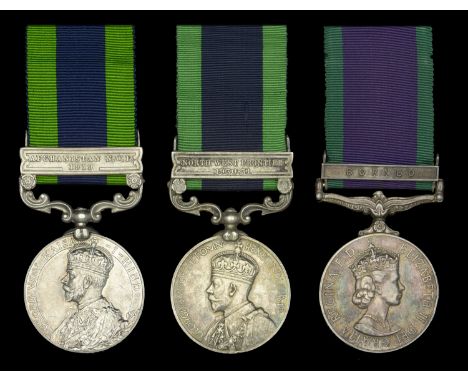 India General Service 1908-35 (2), 1 clasp, Afghanistan N.W.F. 1919 (30869 Sgt. P. Rogerson, S & T. C.); 1 clasp, North West 
