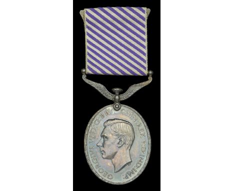 An outstanding Second War ‘1942’ Wellington and Lancaster navigator’s D.F.M. awarded to Flying Officer J. W. Oldham, Royal Ai