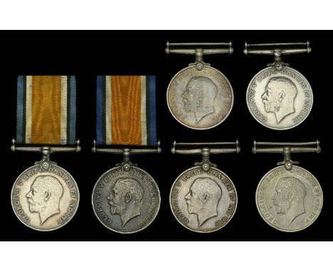 British War Medal 1914-20 (6) (21794 Pte. S. Holding. Worc. R.; 17000 Pte. G. Hopkins. Worc. R.; 36332 Pte. G. H. Felton. S. 