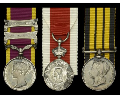 Three: Brigade-Surgeon J. H. Finnemore, Army Medical Department  China 1857-60, 2 clasps, Taku Forts 1860, Pekin 1860 (Asst. 