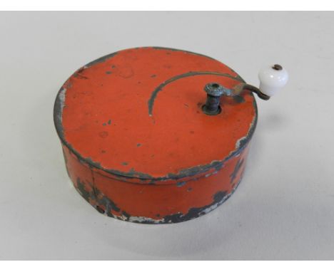A late 19th century music box with accompanying note stating' 'This musical box was given to us about the year 1878, I believ