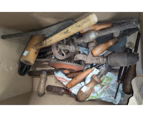 A selection of vintage tools etc. 