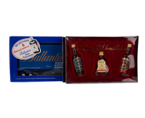 TWENTY THREE SCOTCH WHISKY MINIATURES Includes 12x Ballantine's Finest (43%) with two Ballantines toy lorrys, 2x Blair Athol 