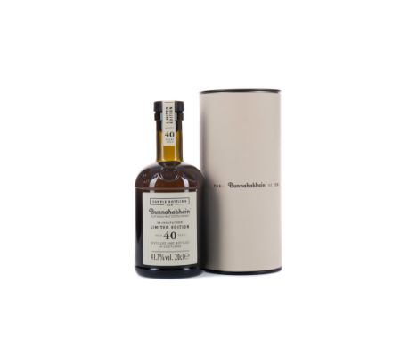 BUNNAHABHIAN AGED 40 YEARS - 20CL Single Malt Scotch Whisky 20cl, 41.7% volume, in tube.