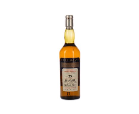 HILLSIDE 1971 RARE MALTS AGED 25 YEARS Single Malt Scotch Whisky Bottled September 1997, bottle no. 1204. 70cl, 62% volume.