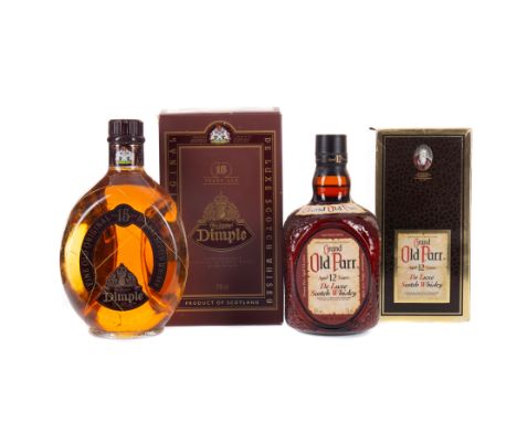 DIMPLE 15 YEARS OLD Blended Scotch Whisky 75cl, 43% volume, in carton. GRAND OLD PARR AGED 12 YEARS Blended Scotch Whisky 750