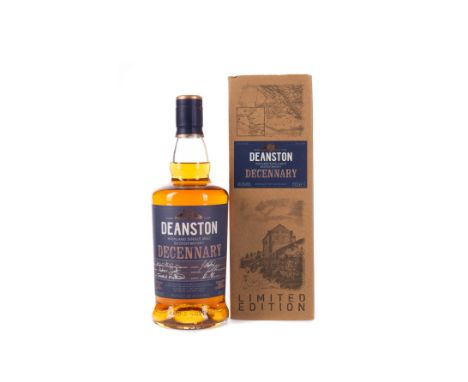 DEANSTON DECENNARY Single Malt Scotch Whisky A vatting of a 1977 refill cask, 1982 American oak cask, 1996 port pipe, and 200