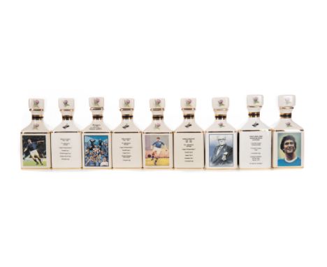 NINE RANGERS FC 10CL POINTERS DECANTERS Blended Scotch Whisky Includes Bill Struth, Premier League Winners 2020/21, Jorg Albe