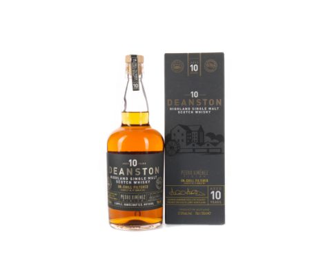 DEANSTON PEDRO XIMENEZ AGED 10 YEARS Single Malt Scotch Whisky Finished in Pedro Ximenez sherry casks. 70cl, 57.5% volume, in