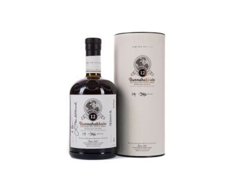 BUNNAHABHAIN AMONTILLADO FINISH AGED 12 YEARS FEIS ILE 2012 Single Malt Scotch Whisky Matured in bourbon casks for 10 years, 