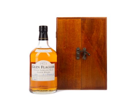 GLEN FLAGLER 1973 29 YEARS OLD Single Malt Scotch Whisky Bottled 2003, bottle number 9 of 931. 70cl, 46% volume, in wooden bo