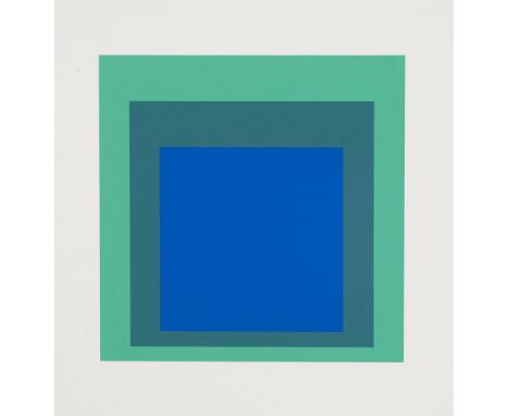 Konkrete Kunst - - Josef Albers. (1888 Bottrop - 1976 New Haven). Hommage to the Square (Last Print). 1976. 12,6 x 12,6 cm (2