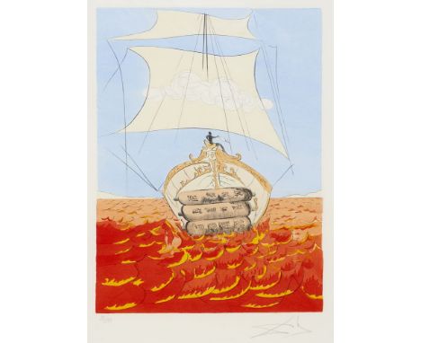 Surrealismus Salvador DalíNaphtali. 1973. Handkolorierte Farbradierung auf chamoisfarbenem Arches. Aus der Folge: The Twelve 