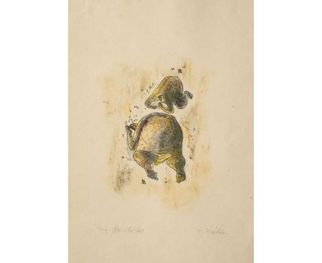 Theo Balden(1904 Santa Catharina, Brasilien - 1995 Berlin)Sammlung aus fünf Arbeiten. Mischtechniken auf Papier. Bildmaß von 
