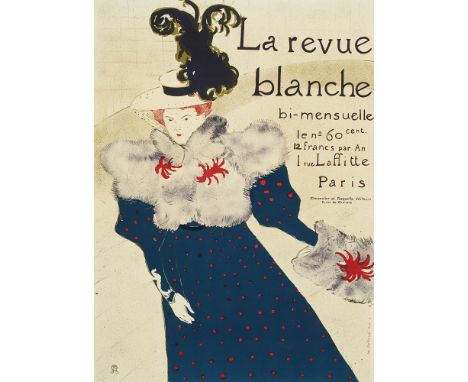 Henri de Toulouse-Lautrec - nach. (1864 Albi - 1901 Gironde). La Revue Blanche. Farblithographie auf Papier nach dem Plakat v