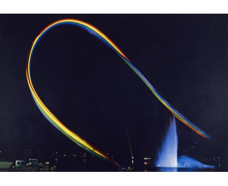 ZERO Otto Piene(1928 Laasphe/Westf. - 2014 Berlin)Olympia - Regenbogen. 1972. Farbserigraphie auf leichtem Karton. 70 x 100 c