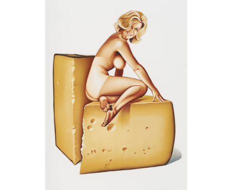 Pop Art - - Mel Ramos. (1935 Sacramento, Kalifornien - 2018 Oakland, Kalifornien). Monterey Jackie. 2010. Farblithographie au