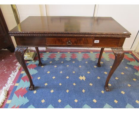 Chippendale style mahogany card table